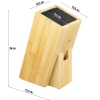Messerhalter | Küchenorganizer | Bambus Messerblock und Schere | ZDJ-242-BAMBOO
