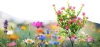 Solarblume | Solar-LED-Gartenlaterne | 65 cm, 600 mAh | FLD-31-PINK