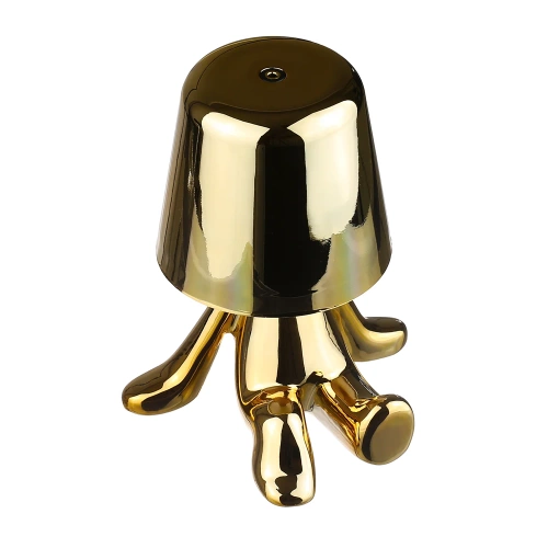 Moderne Tischlampe mit Touch-Bedienung | Nachtlicht mit integriertem Akku | HJA23-D-GOLD