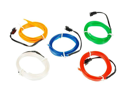 Ambient Light EL Wire Neonkable Elektrolumineszenzlicht mit Inverter 12V | 1 Meter