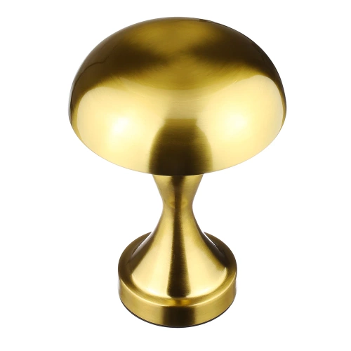 LED-Tischlampe Pilz | Kabellose Lampe für Hotel, Restaurant | Berührungsempfindliche Nachttischlampe | HJA24-A-GOLD