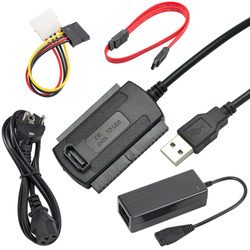 Adapter SATA/IDE auf USB | Unterstützung für 2,5", 3,5" HDD, SSD, CD-ROM, DVD-ROM | SATA07