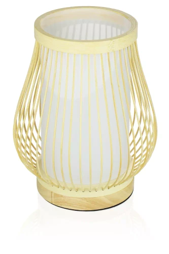 Tischleuchte | 25 cm, Bambus, E27-Fassung | DLM-P240