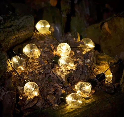 LED-Girlande solar | 20 Leuchtmittel | 5 Meter | SDC-20LED-5M