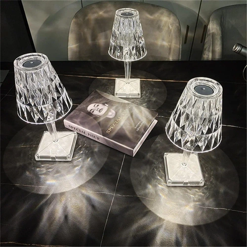 Kristall Nachtlicht | Touch-Tischlampe | Moderne LED-Lampe | DTL-C03-WYN