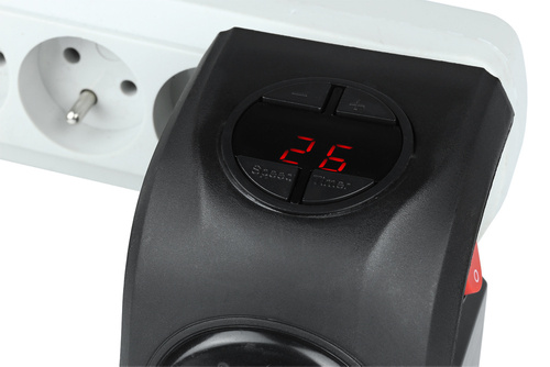 Elektrischer Heizkörper, Mini-Heizlüfter, Heizlüfter | 2 Geschwindigkeiten | Thermostat 15-32 Grad Celsius | Timer | JM-112