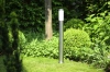 Gartenstehlampe, runder Pfosten für E27-Glühbirne | 230V Stromversorgung, Edelstahl | Inox, 90cm | LLR-90CM