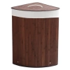 Wäschekorb | 60 l | bambus, holz, einteilig, eckig | AYL-60L-DABR