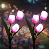 Solarblume | Solar-LED-Gartenlaterne Tulpe | 65 cm, 600 mAh | FLD-40-PINK