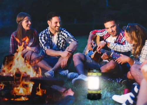 Multifunktionale LED Campinglampe, Taschenlampe mit Powerbank-Funktion | Rotes Licht | 6 Leuchtmodi, 800lm, 3700mAh, bis zu 20 Stunden Betriebsdauer, IPX4 | HC-260