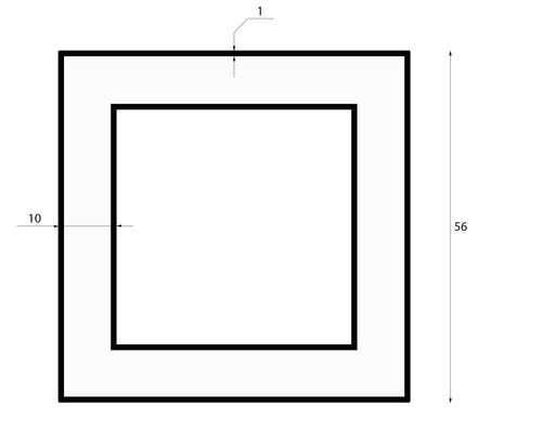 LED-Pendelleuchte 40W | quadratisch | Aluminium | blendfrei | 60x60x6 | LPL-008
