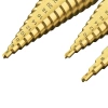 Set 3 Kegelbohrer | Stufenbohrer HSS | SDS-3PCS-GOLD