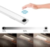 Möbel-Licht mit Bewegungssensor | Kabellose Nachttischlampe mit Sensor | LED-Unterbauleuchte 30 cm | HSL-S30CM-SILVER
