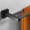 Handtuchhalter | Wandhalterung für das Badezimmer | Badezimmerstange | MJR-60CM-2-SCHWARZ