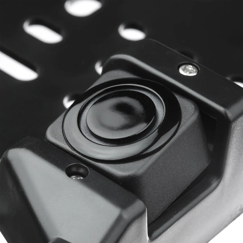 Nummernschildhalterung mit Rückfahrkamera und Einparkhilfe – 3in1 | Rückfahrkamera mit Weitwinkel, LED-Beleuchtung, wasserdicht IP67, Parksensoren