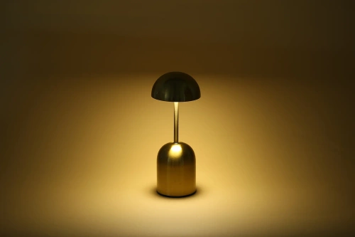 LED-Tischleuchte kabellos mit integriertem Akku 2.000 mAh | moderne Nachttischleuchte mit Helligkeits- und Farbtemperaturregelung | gold | YG-D019