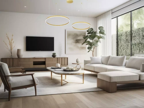 Zweiteilige moderne Pendelleuchte | LED | Gold | RLK-C02-38W-G
