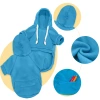 Hundepullover mit Kapuze für Hunde und Katzen | Größe M | blau | PET-015M-BL