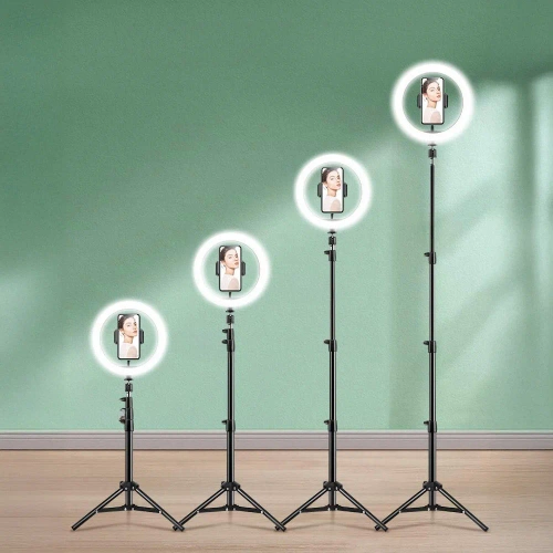 RGB-Ringlicht Set | 30 cm mit Stativ 210 cm und Fernbedienung | SENY-RGB-30CM