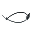 Set 10 Stück Kabel- und Drahtorganizer | Kabelbinder und Basis mit Schaumband | Schwarz | KZ-D06-20MM