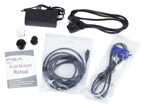 Retro-Spielkonsole | 5.000 Retro- und 3D-Spiele, 2 Controller-Sets, integrierter Lautsprecher, Anschlussmöglichkeit für Münzeinwurf | schwarz | BP-3001-SCP