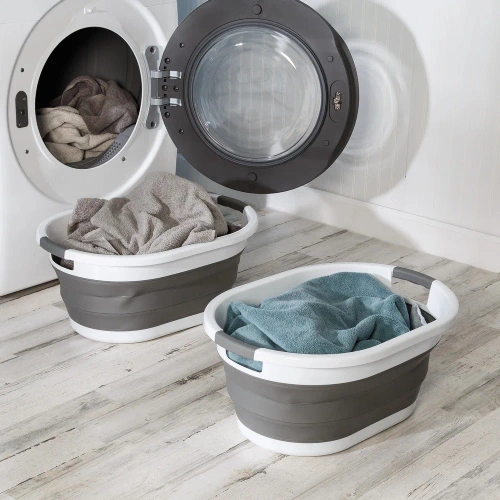 Faltbare Silikon-Waschschüssel | XJP-40L-GREY