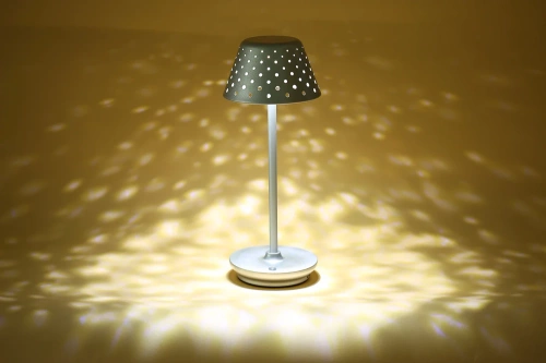 Tischlampe mit eingebautem Akku | Nachtlicht mit drei Leuchtfarben | Stimmungsvolle Lampe für Hotel, Restaurant | HJA15-SCHWARZ