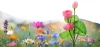 Solarblume | Solar-LED-Gartenlaterne Lotus, Seerose | 72 cm, 600 mAh | FLD-25-PINK