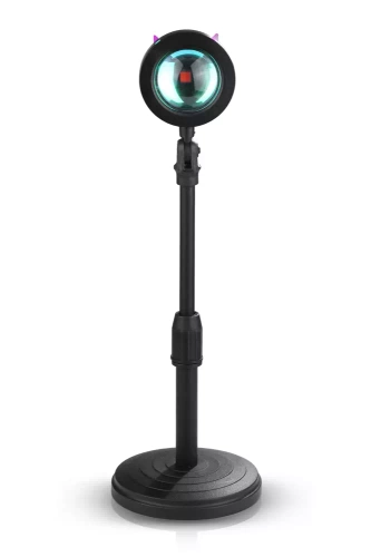 Stimmungsvolle LED-Projektorlampe, die den Sonnenuntergang imitiert, mit 7 farbigen Einsätzen