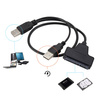 USB 2.0 - SATA Adapter mit zusätzlichem Anschluss für 2,5" SSD/HDD-Festplatten | SATA08