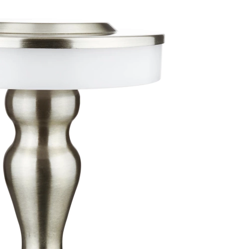 Tischlampe mit eingebautem Akku | Nachtlicht mit drei Leuchtfarben | Stimmungsvolle Lampe für Hotel, Restaurant | HJA14-A-SILVER
