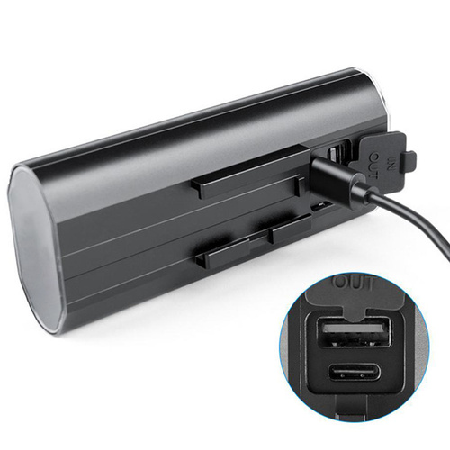 Vorderes Premium-Fahrradlicht | Aluminium | 3x LED XM-L T6 CREE, 750lm, 6 Beleuchtungsmodi, 3000mAh Akku | Powerbank | L9