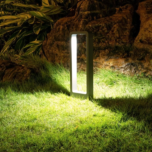 Moderne Stehleuchte für den Garten, LED-Säule | Aluminium 80cm, IP54, 10W=1200lm | LLM-80CM