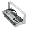 Professionelle 100W LED Halogenlampe | Starkes Licht für Sporthallen, Fabriken, Zuhause | Aluminiumlampe | Strahler mit verstellbarem Griff | TMN-100W-SILBER