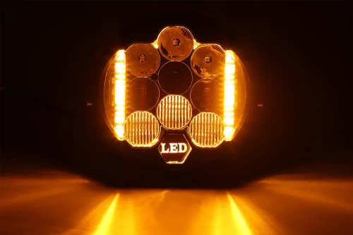 Arbeitsleuchte LED 9" 50W 5000lm | 2-in-1 | Tagfahrlicht + Fernscheinwerfer | WL002-50W