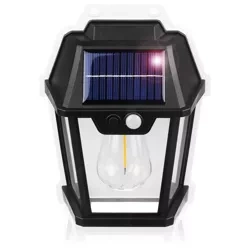 Solar-Wandleuchte LED | Solarlampe mit Dämmerungs- und Bewegungssensor | Solar-Außenbeleuchtung | TG-TY13502