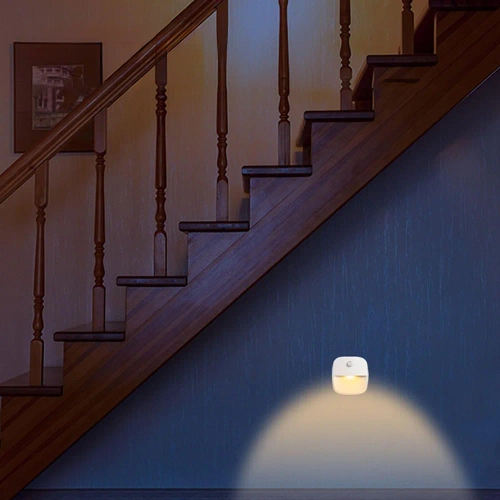 LED-Nachtlicht kabellos | mit Dämmerungssensor und Bewegungssensor | Treppenbeleuchtung batteriebetrieben | weiß | C4907-WHITE