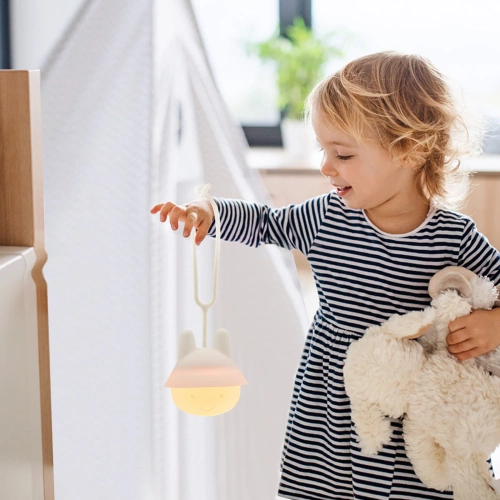 Silikon LED Nachtlicht Hase | Tragbare Kinderlampe 9 Lichtfarben | JL-502