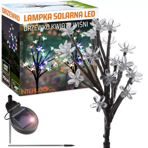 LED-Gartenleuchte Solarblume | 70 cm, 600 mAh | FLD-07-C