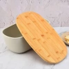 Brotbox | Aufbewahrungsbehälter für Brot und Brötchen mit Schneidebrett | FC-B215