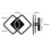 Moderne Deckenleuchte mit variabler Lichtfarbe | Modernes Design | RLS-N32W-B