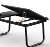 Klappbarer Laptoptisch mit verstellbarem Neigungswinkel | Funktionstisch mit Zusatzplatte | Mobiler Bettständer | LFD-5532-BK