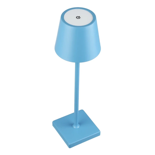 Tischlampe mit eingebautem Akku | Berührungsempfindliche Nachttischlampe | HJA28-BLUE-1