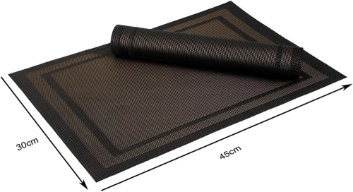 Tischset | Untersetzer | Tischdecke | Dekorative Küchenmatte | F040-SCHWARZ