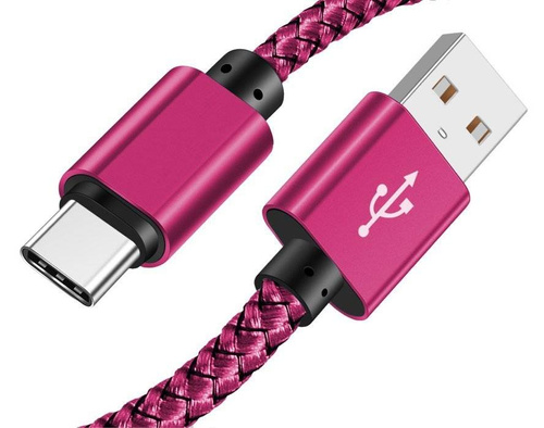 USB-C Ladekabel | 3 m | Nylon, Quick Charge 3.0, 2 A | C06