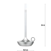 Moderne Tischlampe | Nachttischlampe mit eingebautem Akku | HJA31-SILBER