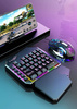Gaming-Einhandtastatur mit LED-Hintergrundbeleuchtung, Keypad | T19