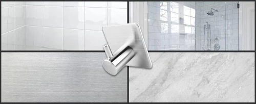 Silberner Kleiderhaken für Kleidung, Handtücher, Geschirrtücher | Selbstklebende Halterung für Küchenutensilien | BXG-4PCS-SILVER