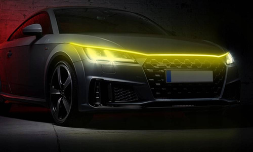 LED-Auto-Innenbeleuchtung | Bluetooth-Steuerung per App | dynamische Beleuchtung für Motorhaube, Türen und Einstiegsleisten | Länge 180 cm | LED-Optiktuning