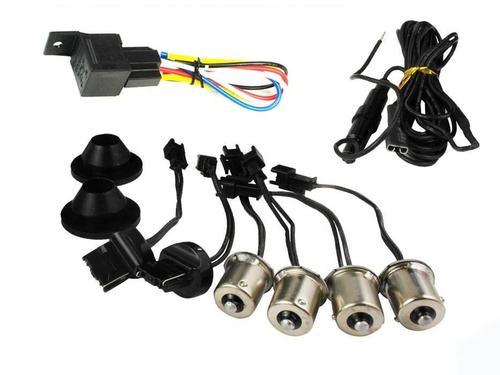 DRL 2in1 mit Blinker | Glühlampen 12 SMD ZES High Power | LED-Tagfahrlichter | AUTOMAT | F2-ZES-12